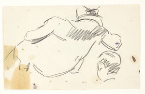 Figurstudie til Langelinie-billedet af Edvard Weie