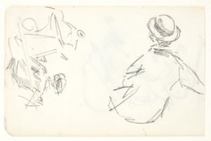 Figurstudier til Langelinie-billedet af Edvard Weie