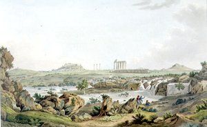 Templet af Jupiter Olympios og floden Ilissos, plade 30 fra del 5 af 