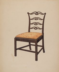 Chippendale stol af Edward A. Darby