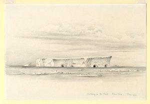 A Berg in the Pack, Ross Sea, 1910 af Edward Adrian Wilson