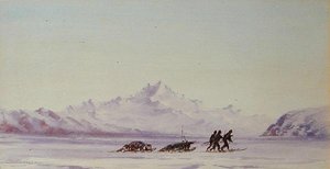 Arctic Scene (akvarel på papir)