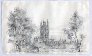 Gloucester Cathedral, 1900 af Edward Adrian Wilson
