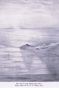 Hut Point fra Observation Hill af Edward Adrian Wilson