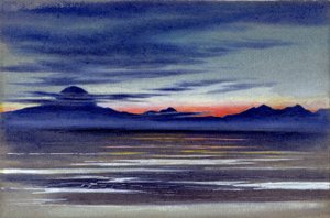 View of a Stretch of Sea, 1901-04 (wc på papir) af Edward Adrian Wilson