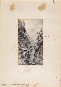 Wiesen Strasse nær Davos, Schweiz, 1898-99 af Edward Adrian Wilson