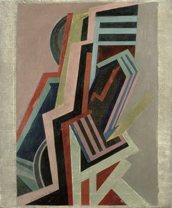 Abstrakt komposition (olie på lærred)
