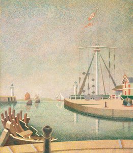 Honfleur, Indgang til Havnen af Edward Alexander Wadsworth