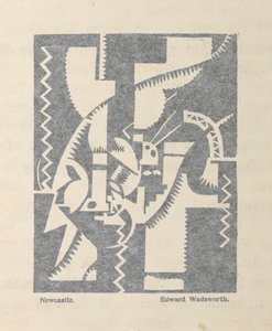 Newcastle af Edward Wadsworth fra BLAST no. 1, Vorticist-magasinet