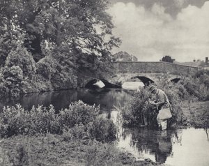 Over bybroen, Stockbridge (s/h-foto) af Edward Alfred Barton