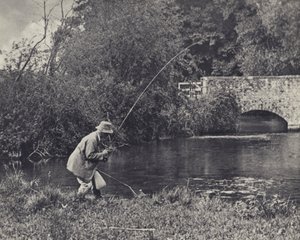 Nedenfor Leverton Bridge (s/h-foto) af Edward Alfred Barton