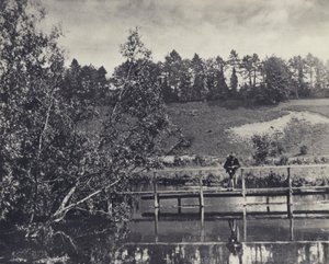 Tumbling Bay, på en transportør af testen under Fullerton (s/h-foto)