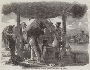 Før Sebastopol, Forge of the Left Siege Train af Edward Angelo Goodall