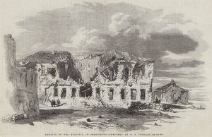 Rester af hospitalet i Sebastopol af Edward Angelo Goodall
