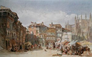 Segovia, Spanien (akvarel på papir)