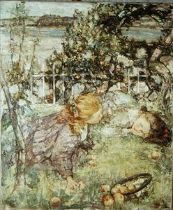Piger i en frugthave af Edward Atkinson Hornel