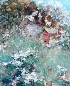 Rullende påskeæg af Edward Atkinson Hornel