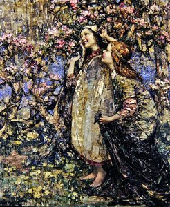Forårstid af Edward Atkinson Hornel