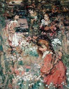Forårets opvågning af Edward Atkinson Hornel
