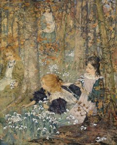 Forårets komme af Edward Atkinson Hornel