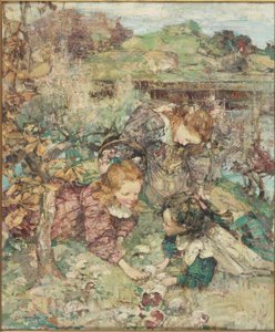 De små svampesamlere af Edward Atkinson Hornel