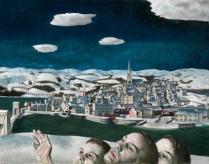 Uidentificeret fly (over Montrose) af Edward Baird