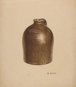 Keramik mælkekande af Edward Bashaw