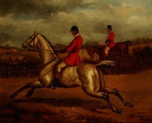 The Huntsman (olie på lærred) af Edward Benjamin Herberte