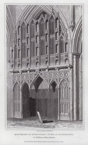 Monument for Humphrey Duke of Gloucester, i St Albans Abbey Church (gravering)