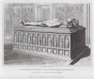 Monument af Thomas Beauchamp Earl of Warwick, i koret i St Mary
