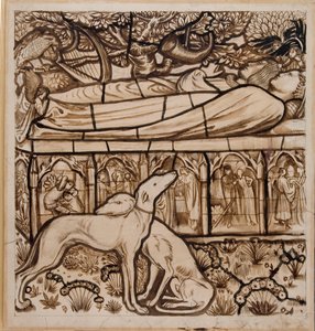 Tristrams og Iseults grav af Edward Burne Jones
