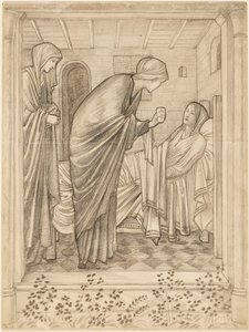 Besøg hos de syge af Edward Burne-Jones