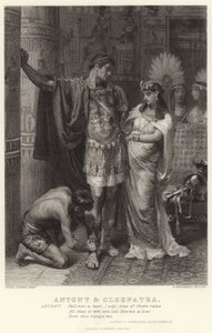 Antony og Cleopatra, Antony og Cleopatra, akt III, Scene IX af Edward Burne Jones