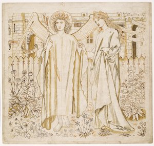 Chaucers "Legenden om de gode kvinder" - Amor og Alcestis af Edward Burne Jones