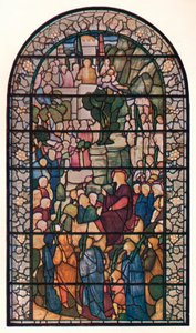 Kristi indtog i Jerusalem, vindue i kirken St. Peter, Vere Street, London, c1883 af Edward Burne Jones