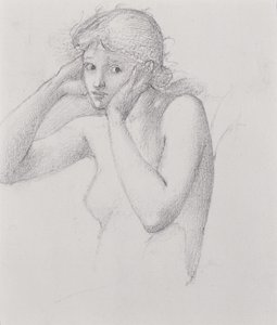 Hill Fairy (se 452519 recto) af Edward Burne Jones