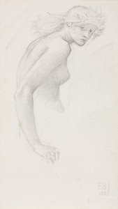 Studie af en kvindeskikkelse, 1885. af Edward Burne Jones