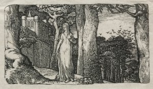 The Lady and the Rooks, 1829. af Edward Calvert