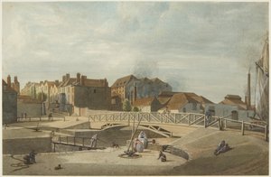 Bathurst Basin (blyant og akvarel på papir) af Edward Cashin