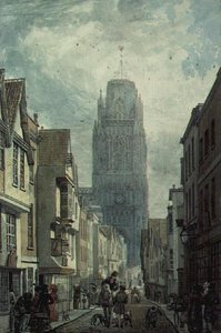 Redcliffe Street, Bristol, med tårnet på kirken St.Mary Redcliffe
