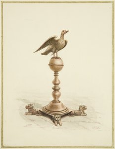 The Eagle in St Mary-le-Port Church (blyant og akvarel på papir) af Edward Cashin