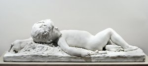 Sovende faun (gips) af Edward Clark Potter