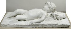 Sovende faun (gips) af Edward Clark Potter