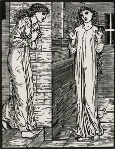 Kommer til den første søster af Edward Coley (after) Burne Jones