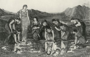 Venus spejl af Edward Coley (after) Burne Jones