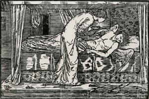 Psyche Spionage af Edward Coley (after) Burne Jones