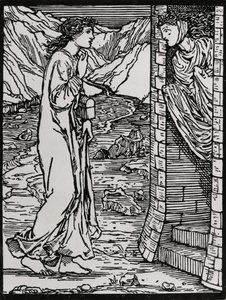 Det Talende Tårn af Edward Coley (after) Burne Jones