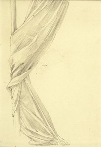 Draperi undersøgelse af Edward Burne Jones