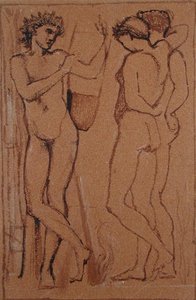 Hymenaeus (kul på papir) af Edward Coley Burne Jones