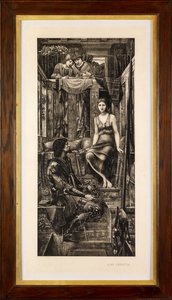 Kong Cophetua og tiggerpigen (fotogravure) af Edward Burne Jones